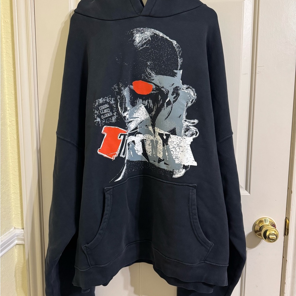 Black Graphic Hoodie